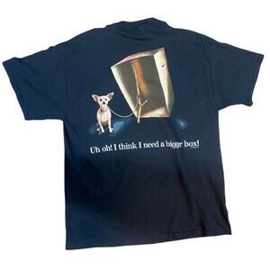 90s 1998 taco bell dog black tee shirt